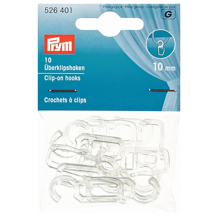 Over-clip hooks 10mm
