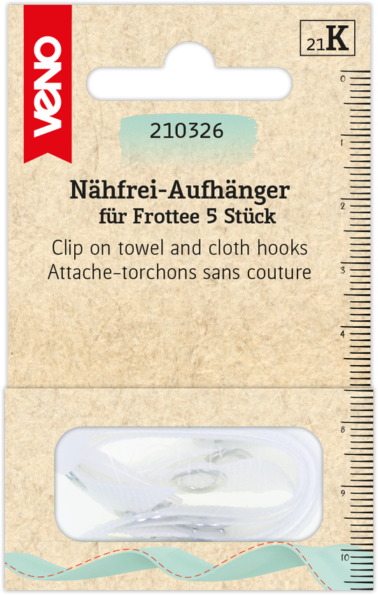 Nähfrei Aufhänger für Frottee