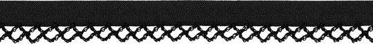 Schrägband mit Häkelkante