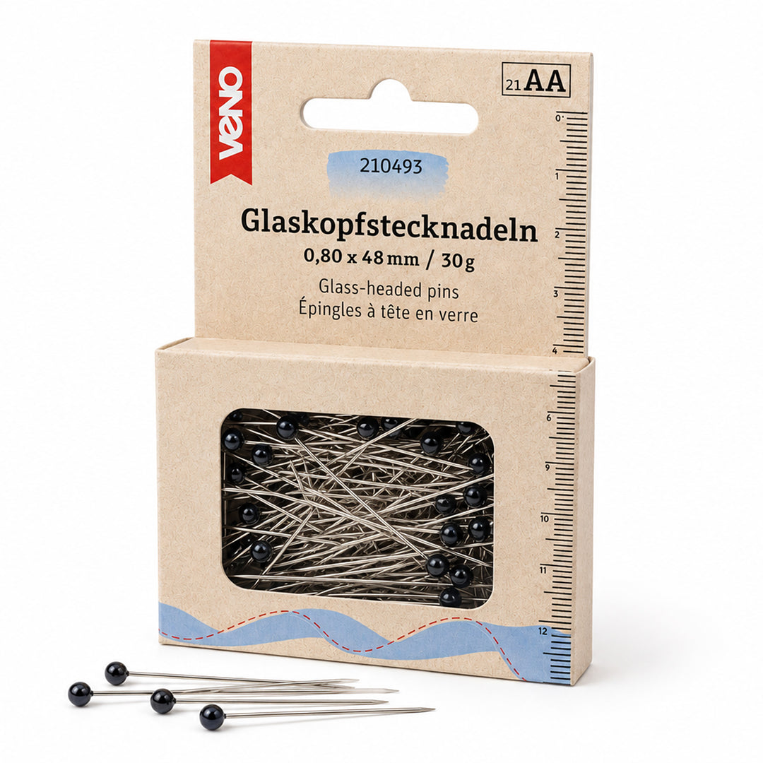 Veno Glass Head Pins 20g