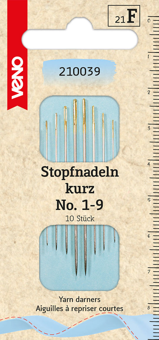 Short darning needles