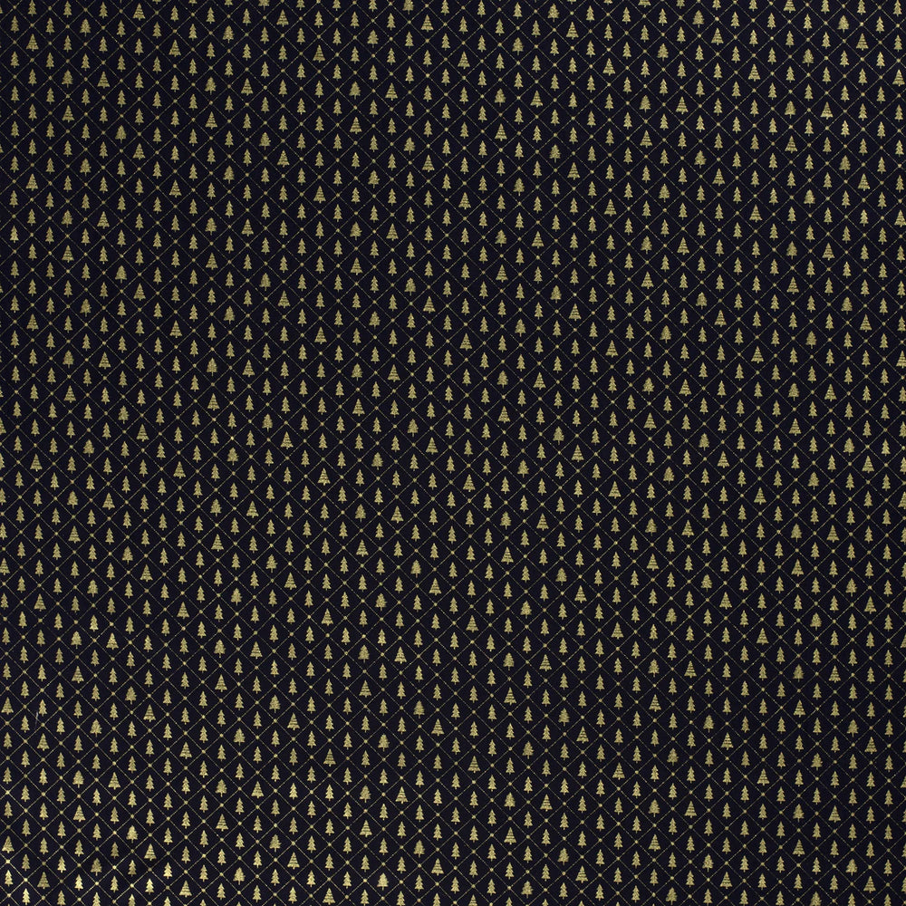 Baumwolle -  x-mas tree Blau