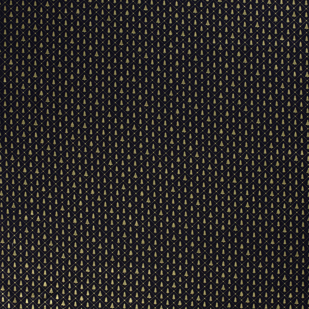 Baumwolle -  x-mas tree Blau