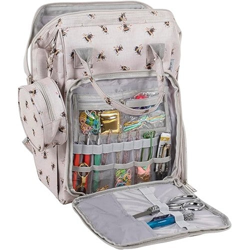 Aufbewahrungsrucksack für Hobby- und Nähbedarf - Biene