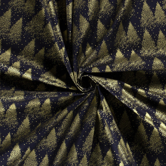 Baumwolle -  Goldbaum blau