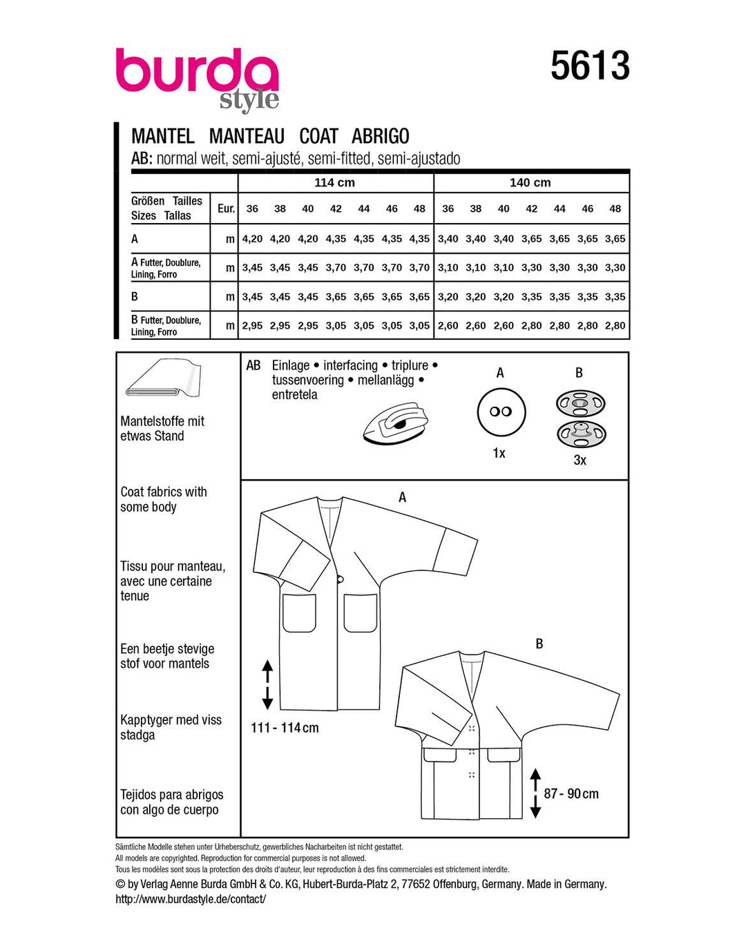 Burda Sewing Pattern 8100
