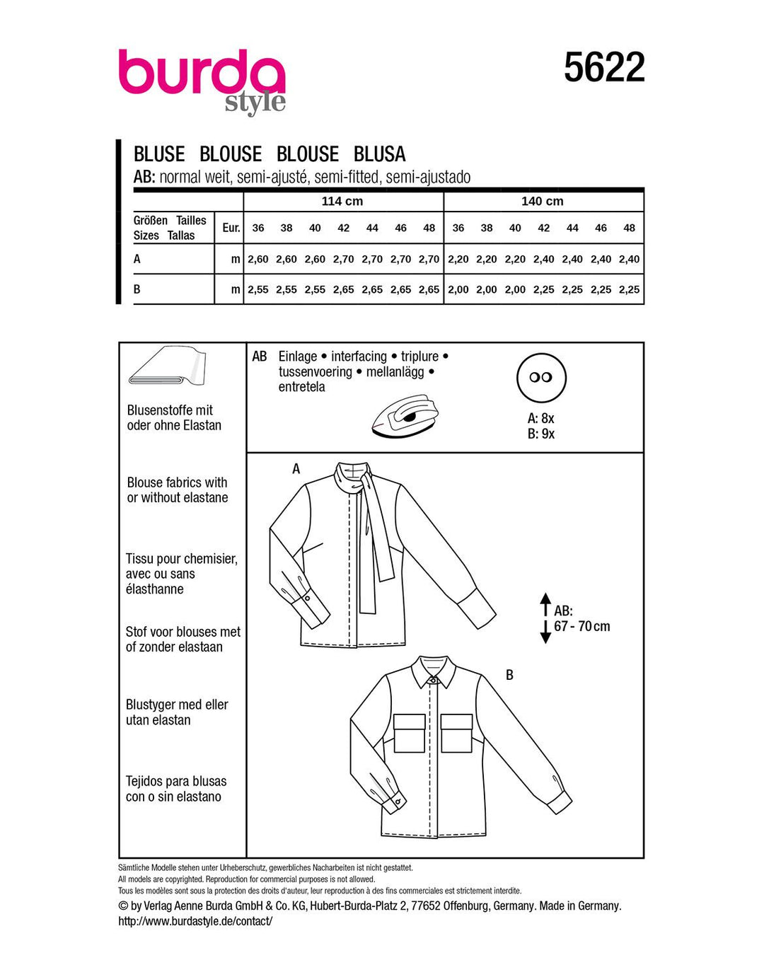 Burda Sewing Pattern 8100