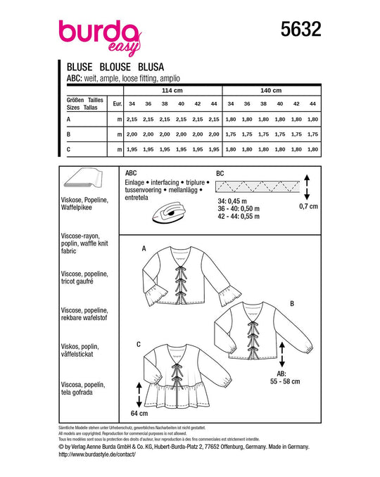 Burda Sewing Pattern 5632
