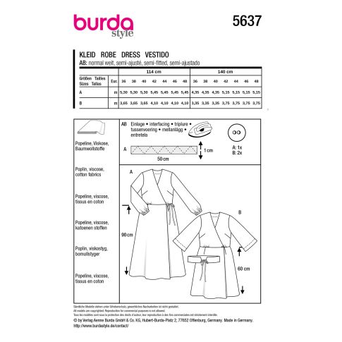 Burda Sewing Pattern 5637