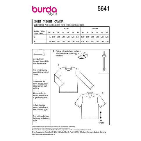 Burda Sewing Pattern 5641