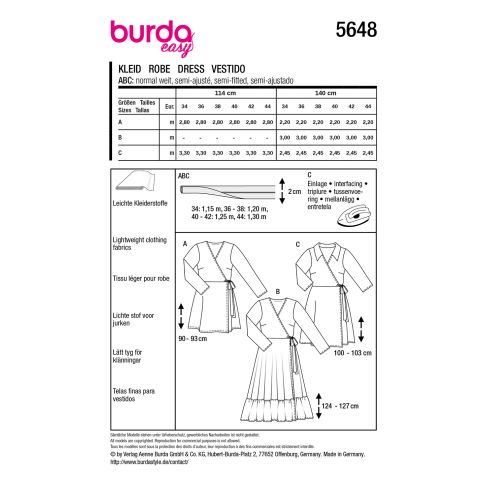 Burda Schnittmuster 5648