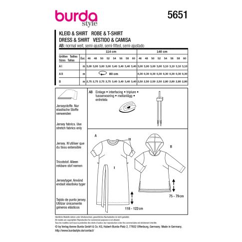 Burda Sewing Pattern 5651