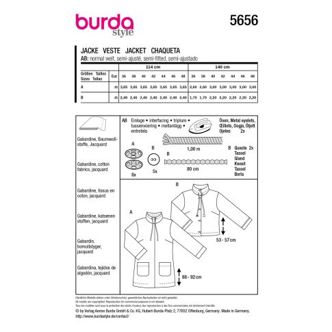 Burda Sewing Pattern 5656