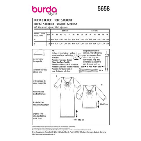 Burda Sewing Pattern 5658