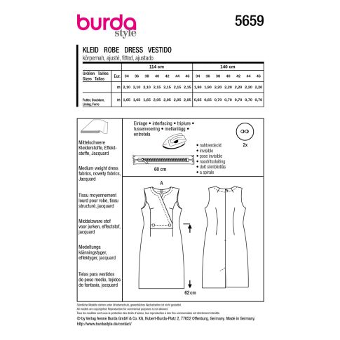 Burda Sewing Pattern 5659