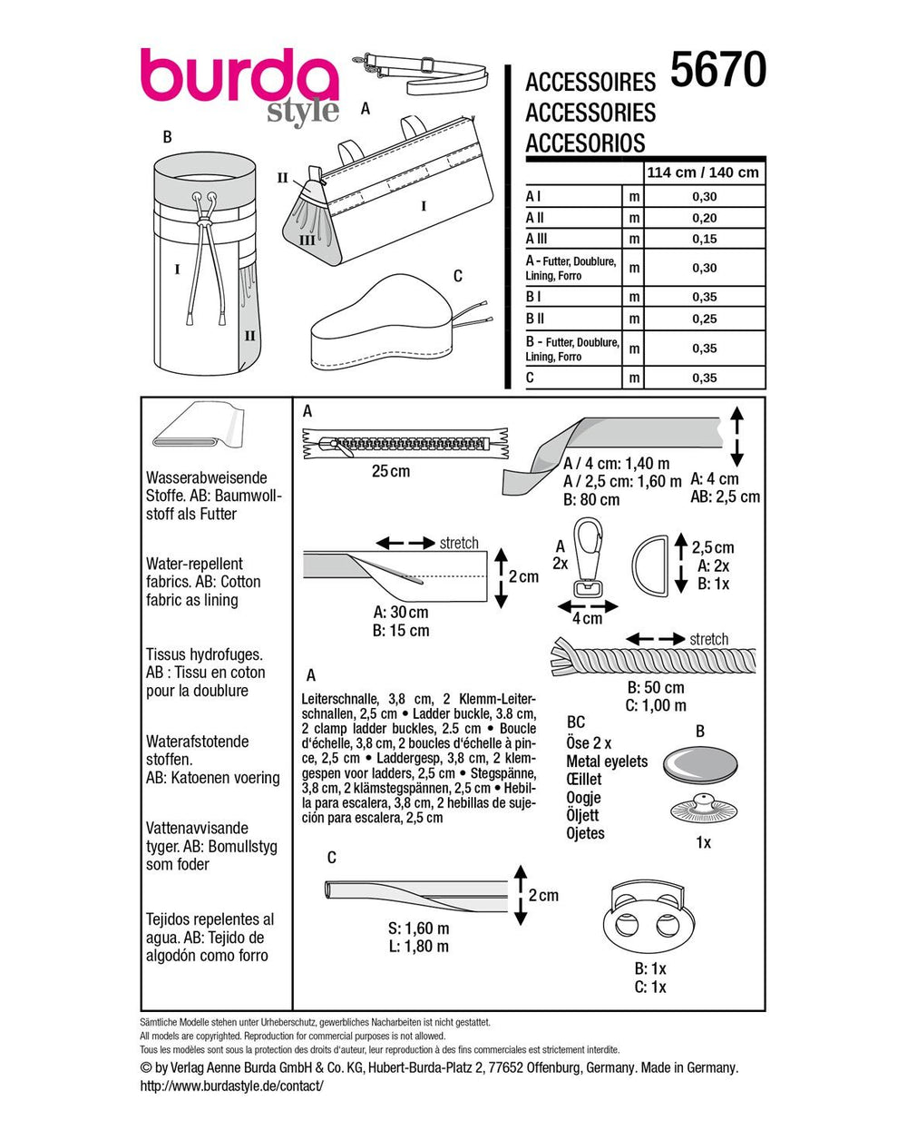 Burda Sewing Pattern 5670