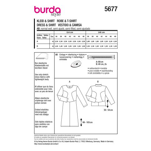 Burda Sewing Pattern 5677