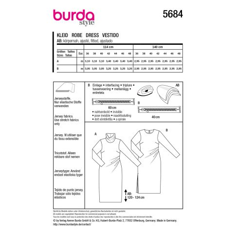 Burda Schnittmuster 5684