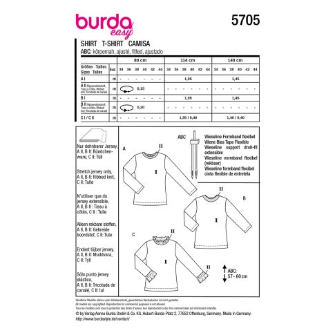 Burda Schnittmuster 5705