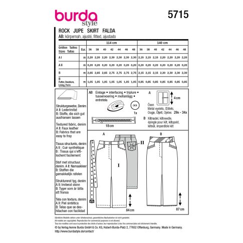 Burda Schnittmuster 5715