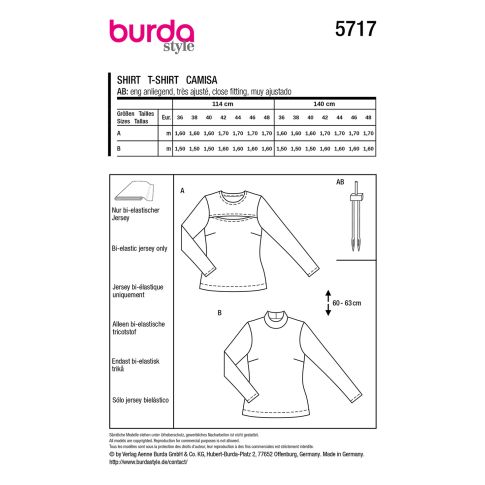 Burda Schnittmuster 5717