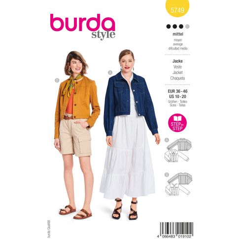 Burda Schnittmuster 5749