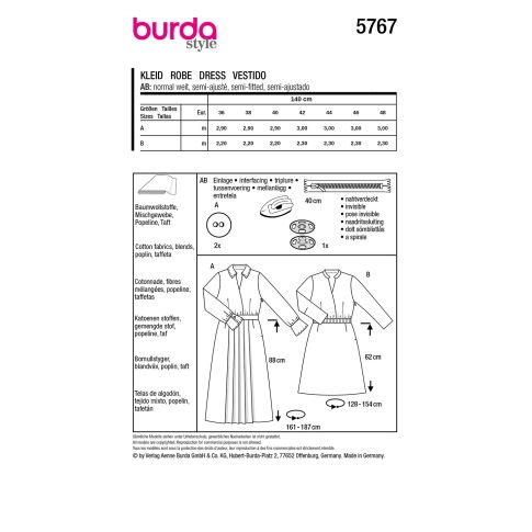 Burda Sewing Pattern 5767