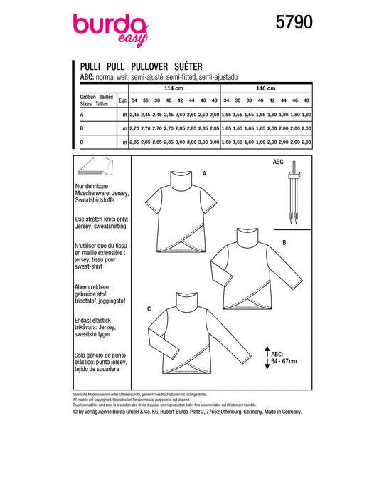 Burda Schnittmuster 5790