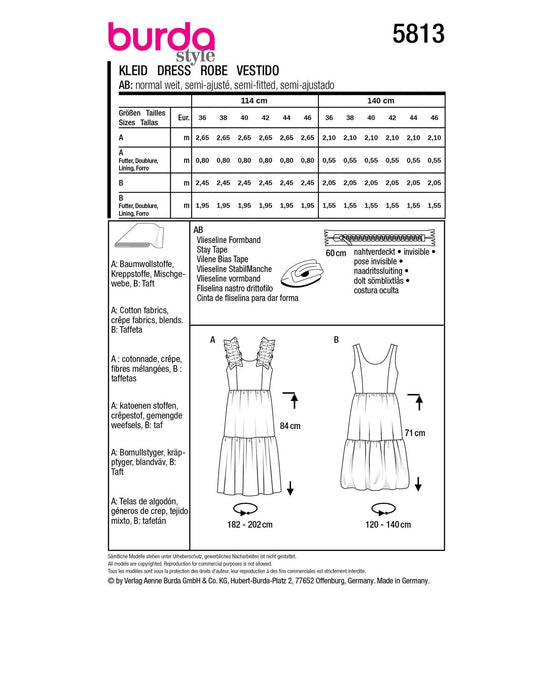 Burda Schnittmuster 5813