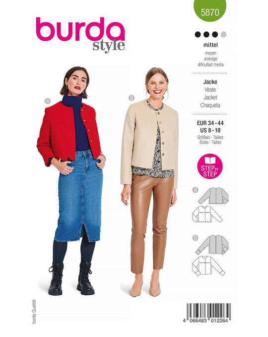 Burda Schnittmuster 5870