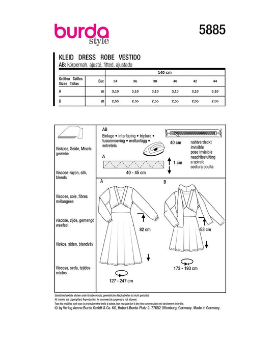 Burda Schnittmuster 5885