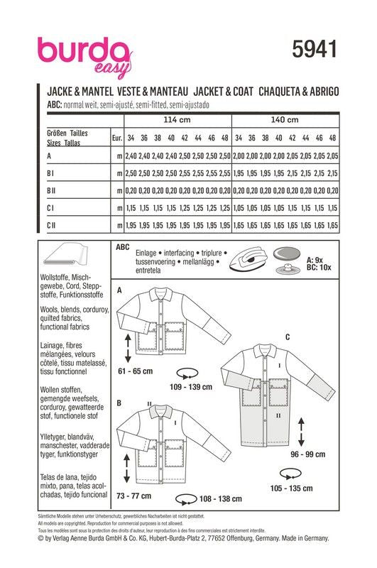 Burda Schnittmuster 5941