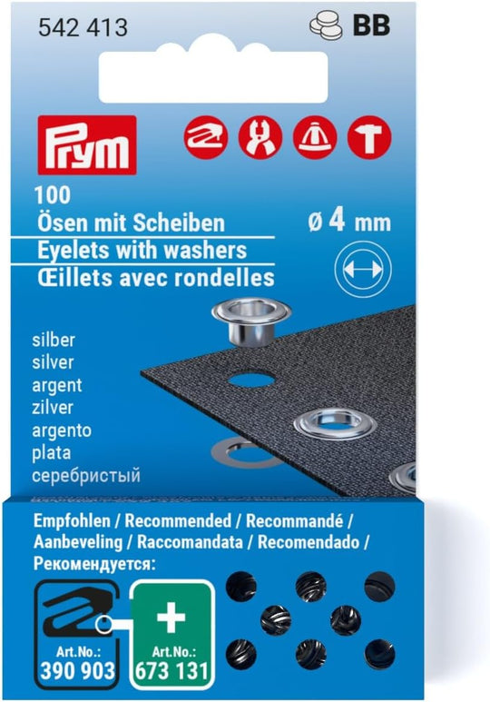 Nachfüllset Ösen mit Scheiben verschiedene Größen