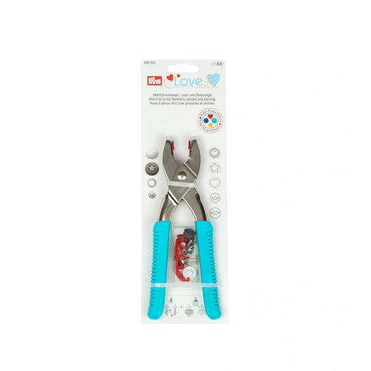 Prym Love Vario Zange mit Loch-/Color Snaps Werkzeug Mint