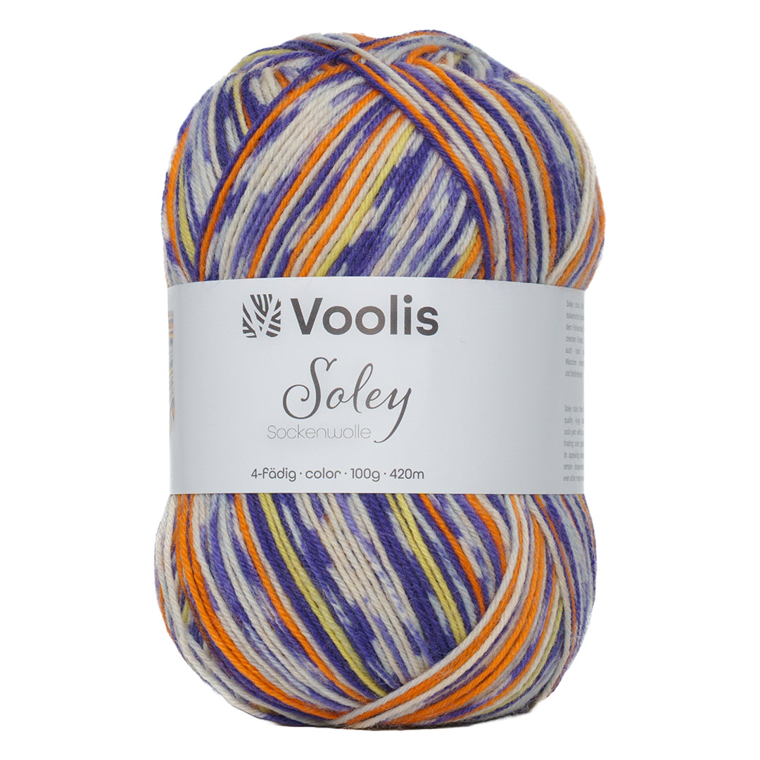 Voolis Sockenwolle 4-fädig Color 100g