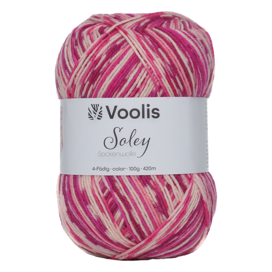 Voolis Sockenwolle 4-fädig Color 100g