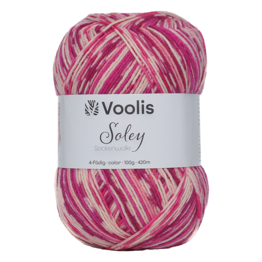 Voolis Sockenwolle 4-fädig Color 100g