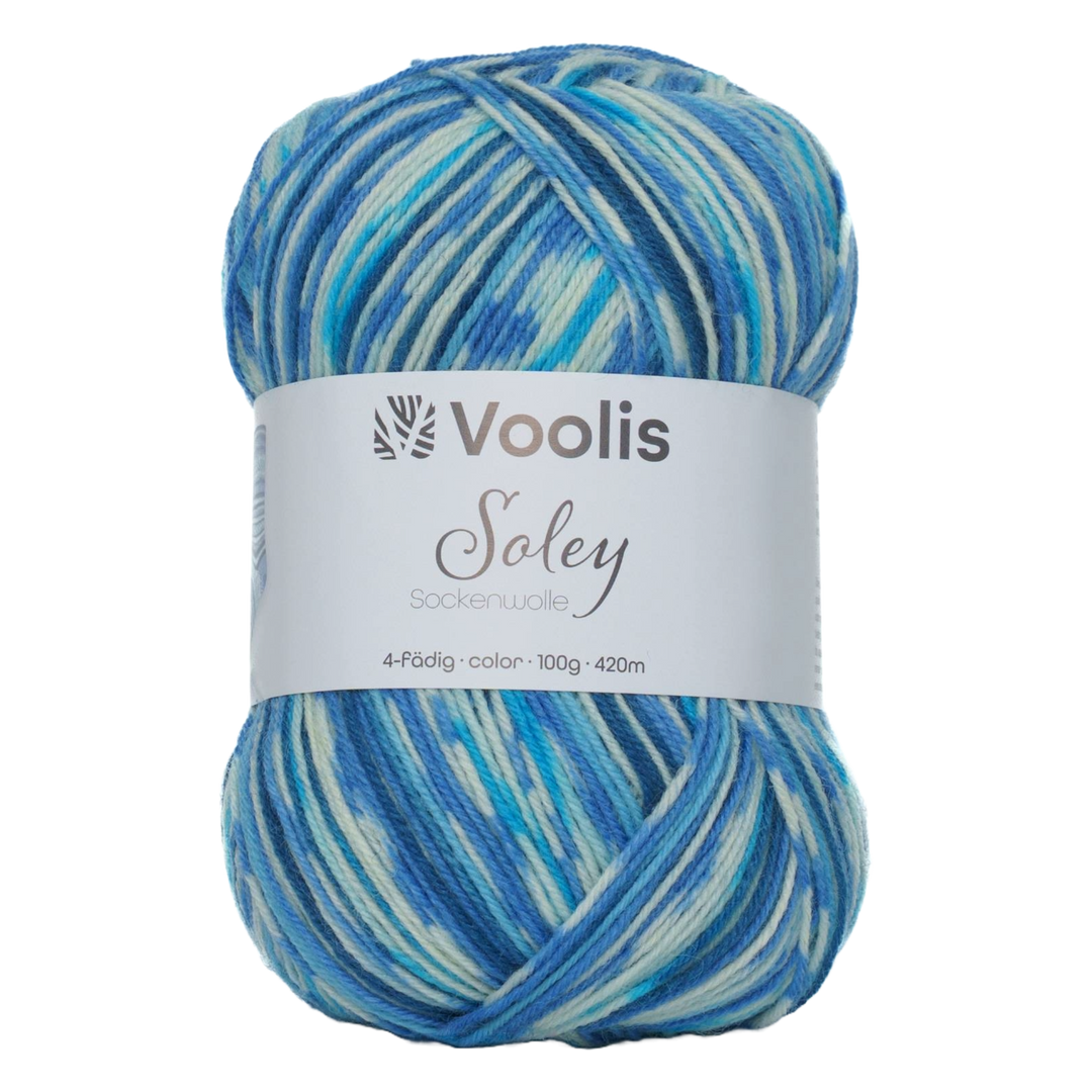 Voolis Sockenwolle 4-fädig Color 100g