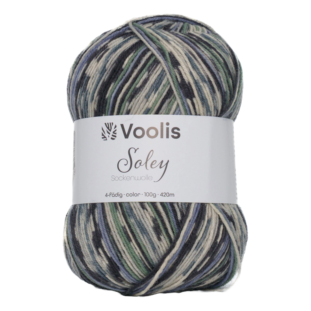 Voolis Sockenwolle 4-fädig Color 100g