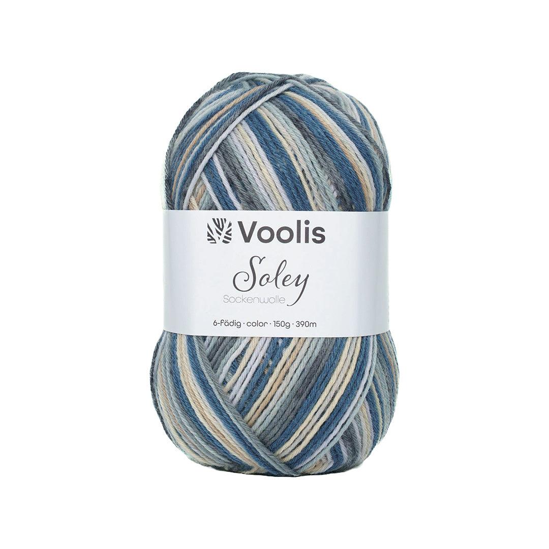 Voolis Sockenwolle 6-fädig Color 150g