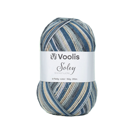 Voolis Sockenwolle 6-fädig Color 150g