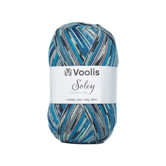 Voolis Sockenwolle 6-fädig Color 150g