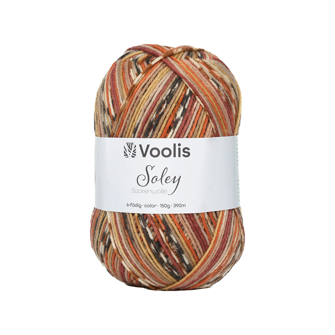 Voolis Sockenwolle 6-fädig Color 150g