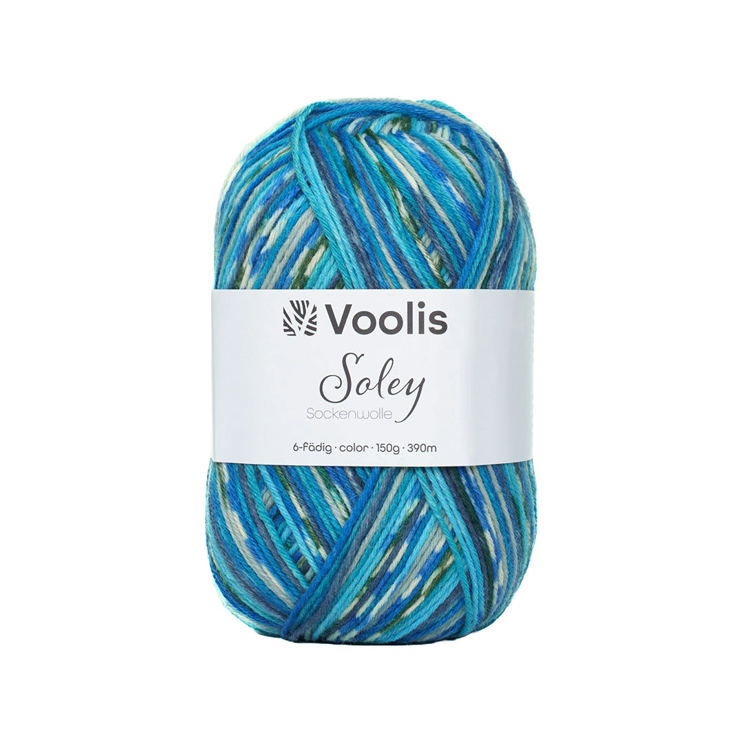 Voolis Sockenwolle 6-fädig Color 150g