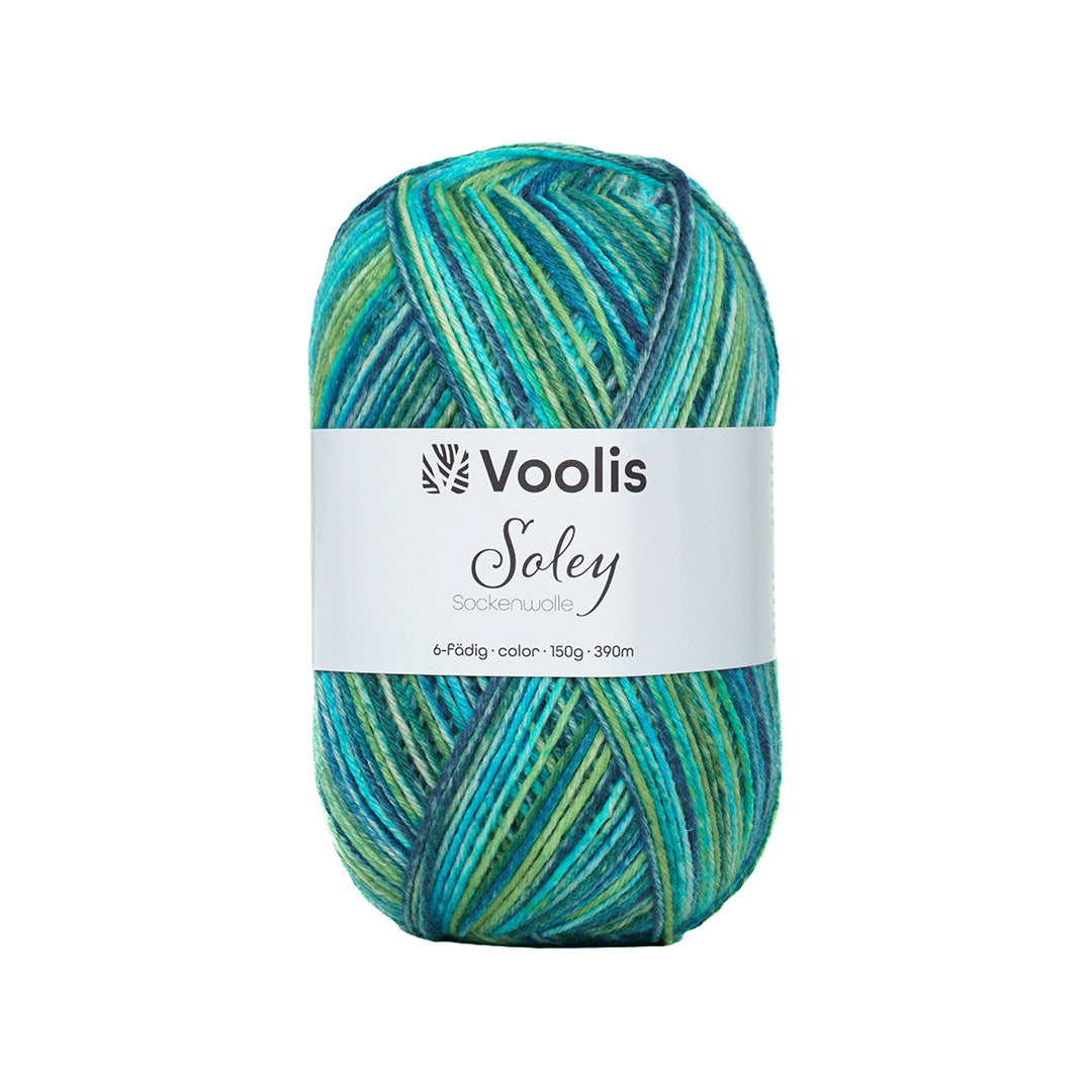Voolis Sockenwolle 6-fädig Color 150g