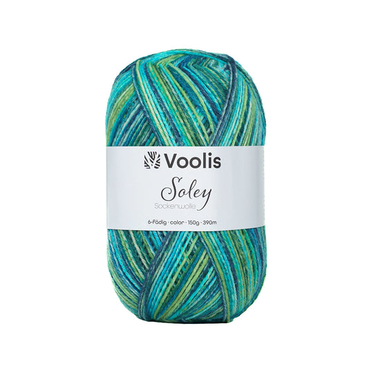 Voolis Sockenwolle 6-fädig Color 150g