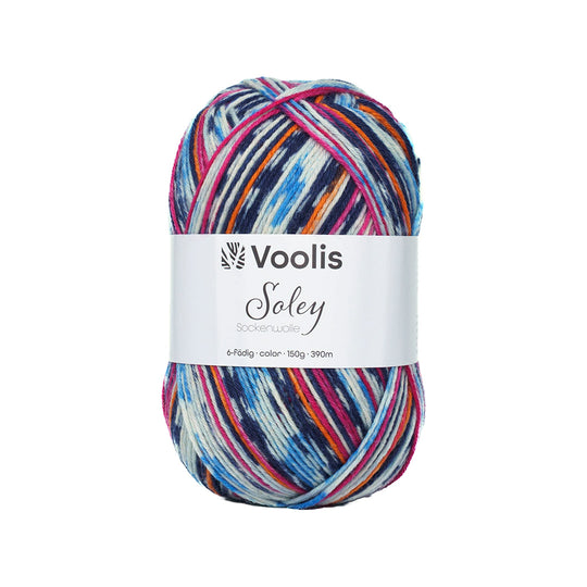 Voolis Sockenwolle 6-fädig Color 150g