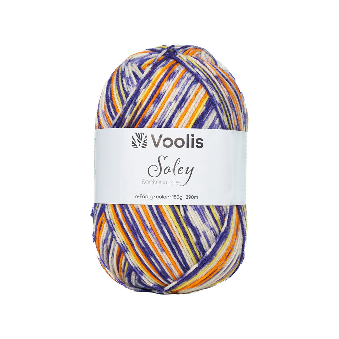 Voolis Sockenwolle 6-fädig Color 150g