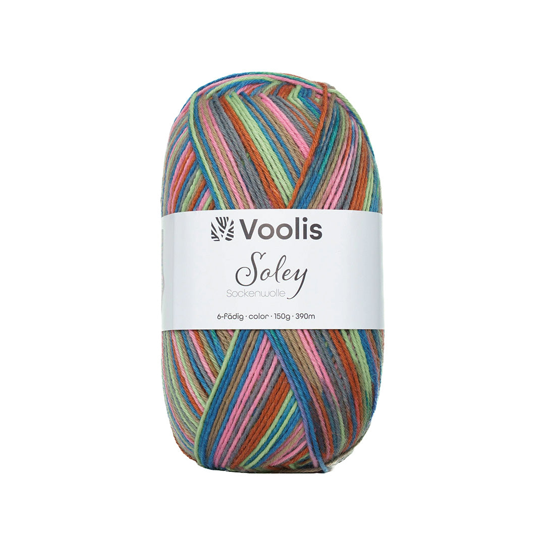Voolis Sockenwolle 6-fädig Color 150g