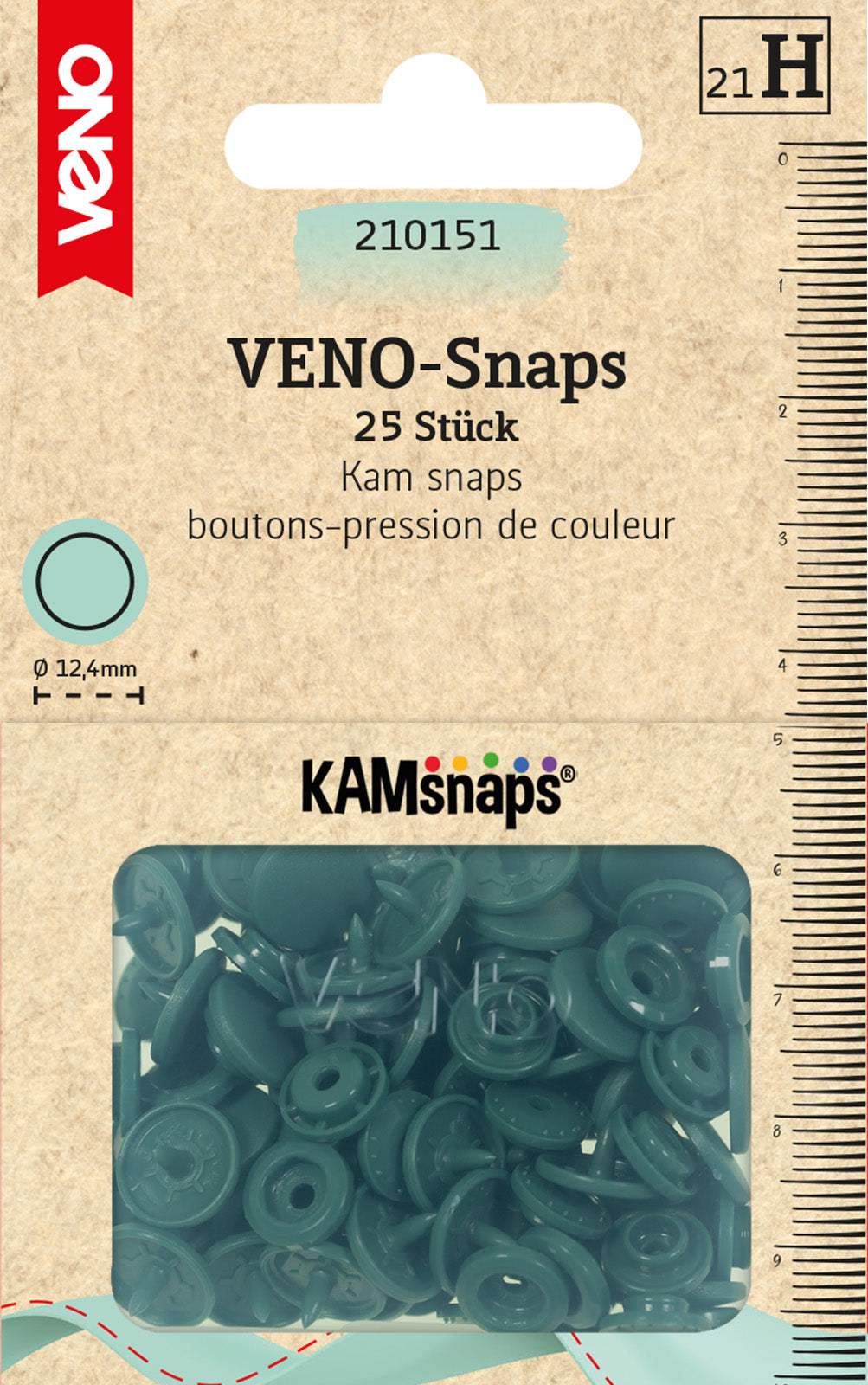 KAMSnaps Druckknöpfe - 12,4mm